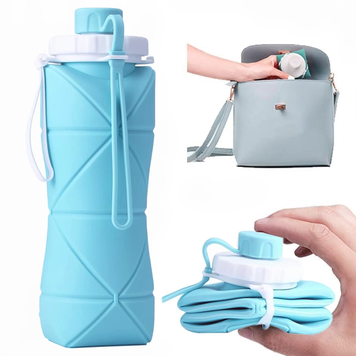 AeroFlex™ Foldable Silicone Water Bottle (600ml)