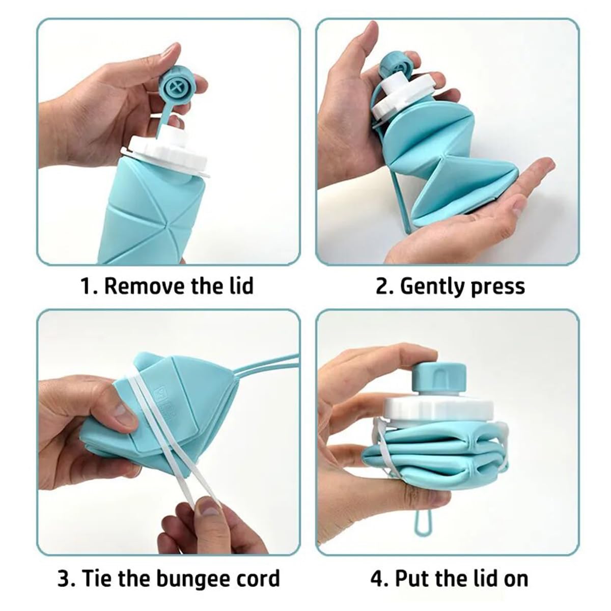 AeroFlex™ Foldable Silicone Water Bottle (600ml)