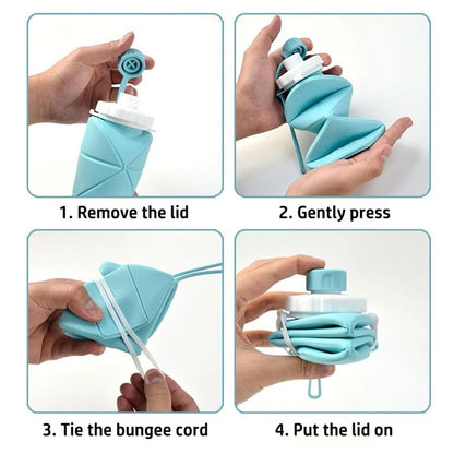 AeroFlex™ Foldable Silicone Water Bottle (600ml)