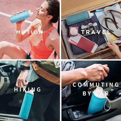 AeroFlex™ Foldable Silicone Water Bottle (600ml)