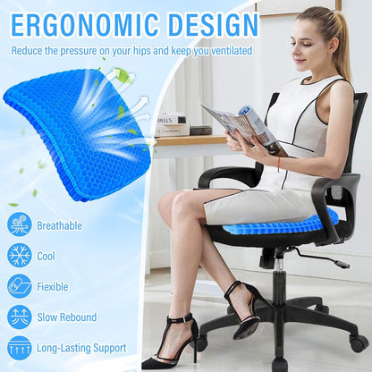 CloudSit™ Ergonomic Honeycomb Gel Cushion