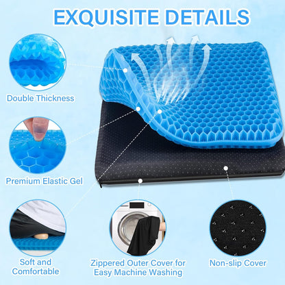 CloudSit™ Ergonomic Honeycomb Gel Cushion